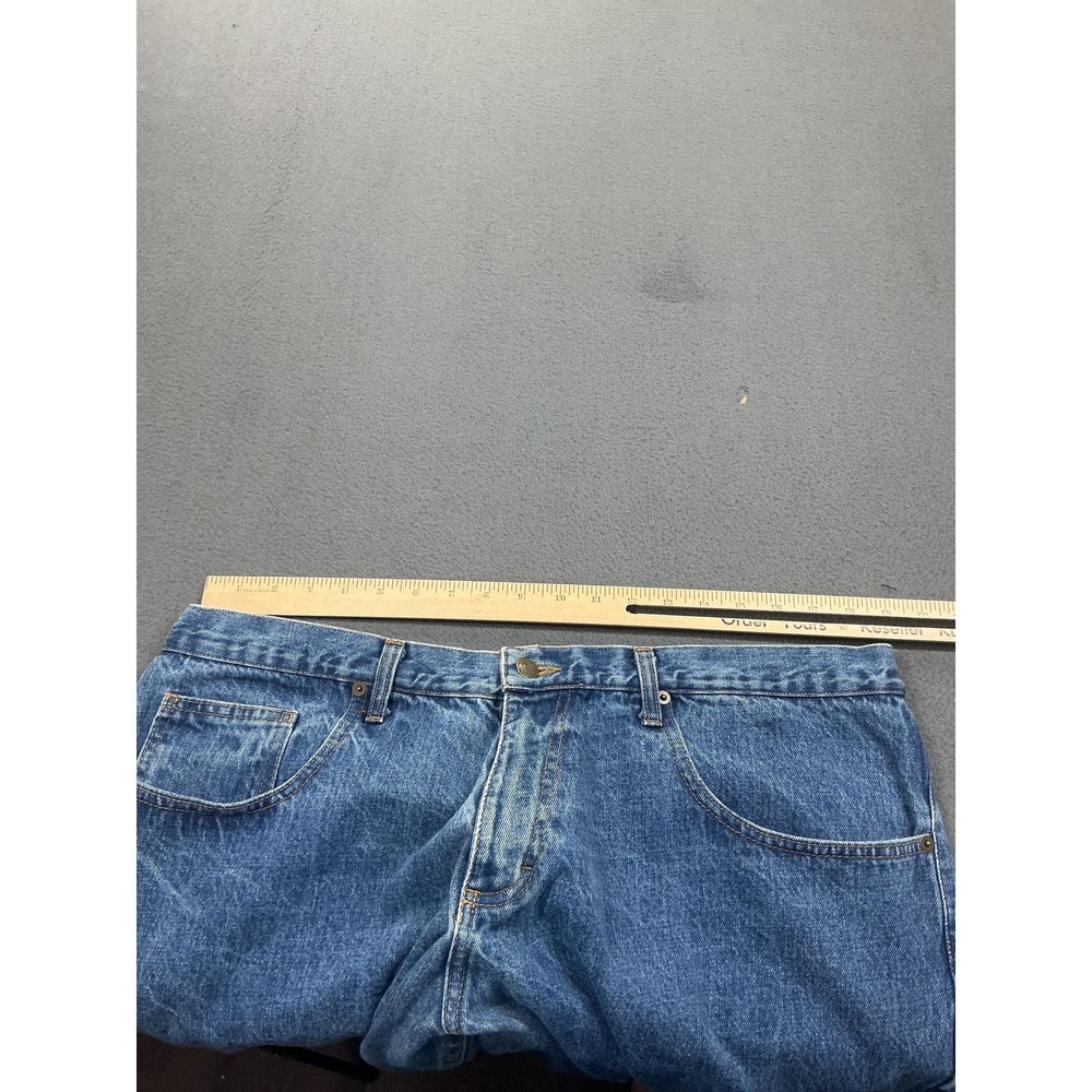 Dearborn Jeans Mens 40x30 Medium Wash Blue Relaxed Straight Cotton USA - Picture 5 of 12